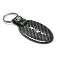 thumbnail image 2 of SRT Logo Real Carbon Fiber Large Oval Shape with Black Leather Strap Key Chain, 2 of 6