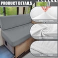 thumbnail image 6 of Yuyamidu Gray RV Dinette Cushion Covers RV Stretch Sofa Seat Slipcovers Washable Camper Couch Cushion Covers 2 PCS Loveseat Slipcovers RV Interior Decor, 6 of 7