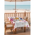 thumbnail image 2 of Outdoor Tablecloth with Umbrella Hole for Patio/Picnic/Party/Camping, Mother's Day Waterproof Table Cloth Rectangle Table Cover Washable, Watercolor Love You Mom Carnations Flowers (60"x 102"), 2 of 9