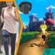 thumbnail image 5 of Correas deportivas de tela elásticas ajustables para las piernas, aptas para consolas de juegos, 5 of 10
