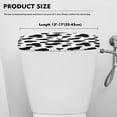 thumbnail image 5 of Renewold Cow Print Toilet Tank Lid Cover Fits Most Standard Toilets Tanks, Stain Resistant Toilet Tank Lid Cover Replacement, Bathroom Decor Accessories, Black & White, 5 of 6