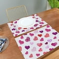 thumbnail image 4 of Valentines Placemats Set of 6 Hearts Valentine''s Day Placemat Table Place Mats for Dining Kitchen Table Easy to Clean Washable 12" x 18", 4 of 7