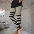 thumbnail image 5 of Elvqul Womens Plus Size Leggings Halloween Athletic Pants Khaki Winter Stretch Leggings Pants for Ladies Striped, 5 of 9