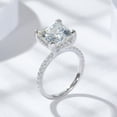 thumbnail image 5 of 5ct 18K Gold Princess Cut Moissanite Engagement Rings for Women D Color VVS1 Moissanite Rings Jewelry S925 Sterling Silver Women Diamond Rings with Certificate, 5 of 9