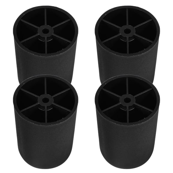 NICEXMAS 4Pcs Black Adjustable Plastic Furniture Legs Stable Support for Sofa Cabinet