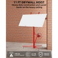thumbnail image 2 of Yeshouse Drywall Lift, 11 FT Sheetrock Lift Drywall Lift, 150 LBS Capacity Drywall Lift Panel Hoist with 360° Adjustable Telescopic Arm & 3 Lockable Wheels, 2 of 7