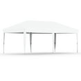 thumbnail image 1 of Garvee 10x20 ft Pop up Canopy  with Roller Bag,One Button Push Setup,White, 1 of 7