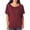 Maroon, variant on Bella + Canvas Be 8821 3.7Oz Flowy Dlmn Slv T