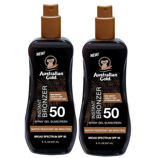 Gel de protección solar en aerosol Australian Gold SPF 50 con bronceador 240 ml