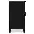 thumbnail image 5 of Connaught SOLID WOOD 60" Wide Traditional Wide Storage Cabinet Buffet in Black, 5 of 11
