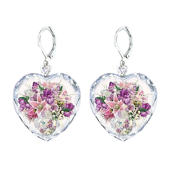 Valentines Day Gifts Crystal Necklace Set Fashion Lady Gold Plated