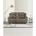 thumbnail image 5 of Lexicon Hazen Microfiber Manual Double Reclining Love Seat in Brown, 5 of 5