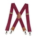 thumbnail image 5 of Tirantes casuales con clip para hombre, ideales para negocios, disfraces, fiestas y eventos formales. Rojo, 5 of 9