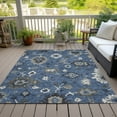 thumbnail image 6 of Addison Rugs Chantille Indoor/Outdoor Traditional Oushak Blue Washable Rectangle Rug, 3' x 5', 6 of 6