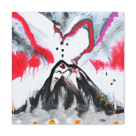 Volcano in Expressionism - Canvas