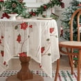 thumbnail image 5 of Christmas Tablecloth Embroidery Home Ambiance Sense Beautify Decoration Dust Tablecloth Backdrops, 5 of 6