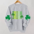 thumbnail image 2 of Tauxra Chandails à Enfiler de la Saint-Patrick pour Femmes, Manches Longues, Col Rond, Coupe Ample, Blouse Tunique Décontractée pour Femmes, 2 of 8
