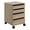 River Oak, variant on Holly 4-Drawer Mobile Storage Cart in Engineered Wood Farm Oak Finish