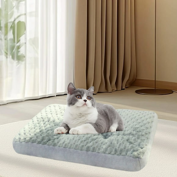 Fiudx Colchón para Mascotas, Diseño Suave y Grueso, Cómodo Soporte para Dormir, Funda Extraíble y Lavable, Base Antideslizante, Ideal para Perros Pequeños y Medianos, Gatos, Espacio Acogedor para Dor