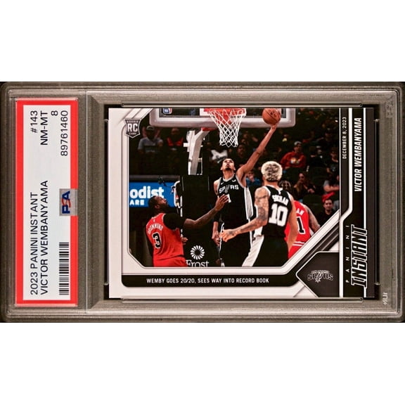 Victor Wembanyama 2023-24 Panini #143 NBA Rookie Basketball Card 1 of 2951 PSA 8