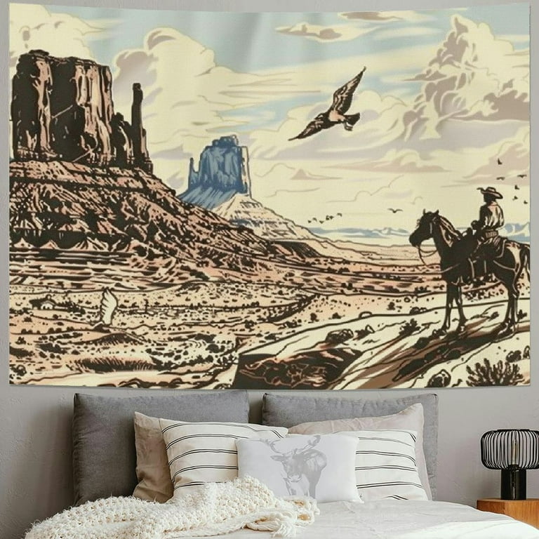 Cowboy tapestry hotsell