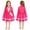 Pink, variant on Pink Royal Princess Wonderland Costume Dress 2-Piece Cropped Gold Lace Jacket Tiered Heart Halloween Fancy Dress Party Cosplay Costumes