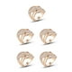 thumbnail image 1 of Minnieouse Anillo de cristal de aleación para mujer, joyería artística para nudillos de boda, esposa, cumpleaños, oficina, dama, regalo personalizado, Tamaño 8 5piezas Minnieouse CBP224964, 1 of 5