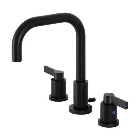 Elements of Design South Beach Double Cross Handle Kitchen Faucet with Plate