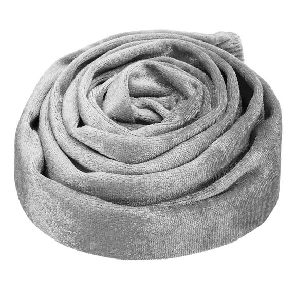 Uxcell 6Ft Chandelier Chain Cord Cover, Velvet Cloth Fabric Chain Sleeve for Chandelier, Wires Swing, Cable, Gray