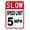 Multi, variant on Aluminum Slow Down Speed Limit 5 MPH Sign, 8x12 Inch, Street Signs for Outdoor Use Warning Sign For Home Garden Kitchen Porch