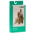 thumbnail image 5 of Juzo 2002 Soft Open Toe Knee Highs w/Silicone Band Border - 30-40 mmHg Reg Black II, 5 of 5