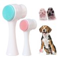 thumbnail image 2 of TQEHS Cepillo para el cuidado de las patas de los perros, cepillo para limpiar las patas de las mascotas, limpiador de silicona para patas y cepillo de masaje, cepillo de limpieza de doble cara, herra, 2 of 5