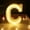 C, variant on Led Light Up Letters-Warm White Alphabet Letters- Battery & USB Powered Customizable Marquee Lights For Wall Decor- Home- Bar- Wedding & Gift.