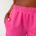 thumbnail image 4 of AILIYIL Women'S Solid Color Elastic Waist Loose Version Of Straight Leg Pants With Closed Legs Casual Sweatpants (Hot Pink,M), 4 of 7