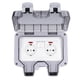thumbnail image 2 of Cover Box Outlet IP66 Weatherproof Outdoor Socket with Independent Switch Indicator Light 250V, 2 of 5