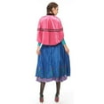 thumbnail image 5 of KAWELL Halloween Adult Princess Anna Dress Costume with Cape Birthday Cosplay Dress Up, 5 of 5