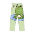 thumbnail image 5 of Balery Frog Amanita Mushroom print Men's Pajama Pants,Ultra Lightweight Pjs,Lounge Pant-Medium, 5 of 9
