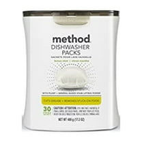 Method 329101 Dishwasher Detergent Lemon Mint Scent Pods 17.2 oz