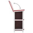 thumbnail image 3 of vidaXL Outdoor Rabbit Hutch 4 Doors Red Wood, 3 of 5