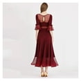 thumbnail image 5 of Ballroom Dance Dress For Women Half Sleeves Modern Dance Dress Big Swing Party Tango Waltz, 5 of 6