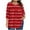 Red, variant on Scyoekwg Plus Size 3/4 Sleeve Tops for Women Crew Neck Three Quarter Sleeves Tunic Shirt Striped Print Lightweight Ladies Blouses Trendy Casual Comfy Loose Blouses (Army Green,XXXL)