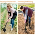 thumbnail image 3 of FENHRTVM Garden Hoe 60Inch Adjustable Triangle Hoe With Long Handle,Sharp Metal Hoe Garden Tool for Weeding, Digging, Loosening Soil,Black, 3 of 6