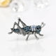 thumbnail image 4 of Pin de Broche de saltamontes Zulema broches de imitación azul alfileres para ropa joyería Broche de animal, 4 of 8