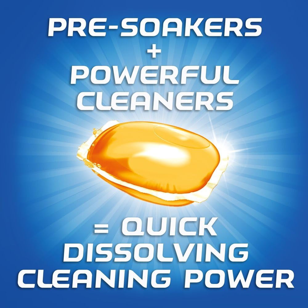 Gelpacs Dishwasher Detergent, Orange Scent, 32 Count