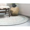 thumbnail image 4 of Unique Loom Kasern Salzburg Rug , 5' 0" x 5' 1" ,Gray, 4 of 6