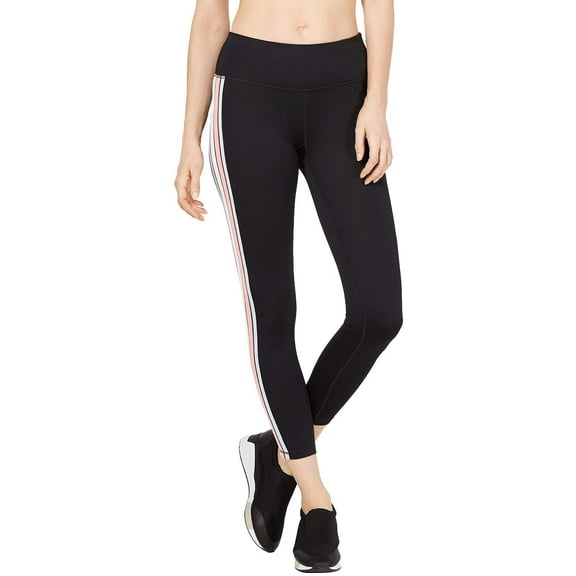 Ideology Womens Varsity-Stripe Cropped Leggings