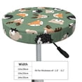 thumbnail image 4 of Naloa Animal Heads Round Bar Stool Cushion Cover 12-14 inch, Fits Kitchen, Office, Restaurant Chairs - {sizeName}14 inch, 4 of 7