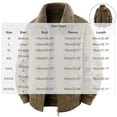 thumbnail image 3 of Jerdar Men's Cotton Sherpa Collar Washed Jacket, Loose Fit Thickened Winter Coat with Multi‑Pockets, Casual Outdoor Outerwear Winter Jackets, 3 of 9