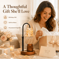 thumbnail image 5 of PKALQ Candle Warmer Lamp with Timer Dimmable, Birthday Gifts for Women Mom, House Warming Gifts New Home Decor, Wax Melt Warmer for Jar Candles with 2 Bulbs, 5 of 9