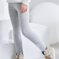 thumbnail image 3 of Girls' Solid Color Leggings Thick Children's Thermal Pants Winter Clothes Fetival Gift For Girls, 3 of 7